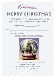 Gutschein Weihnachten mit Codefeld